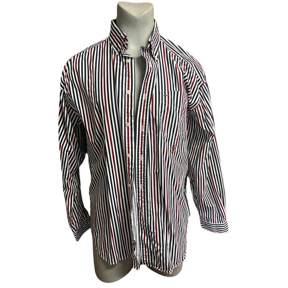 Lot of 5 Tommy Hilfiger Men's Button Down Collar Shirts XL Vintage - Picture 2 of 5